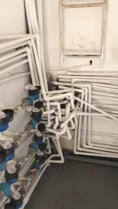 This plumbing job