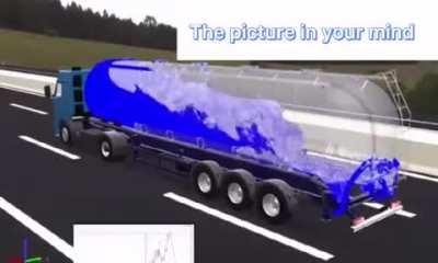 The internal strucrure of a tank vehicle.