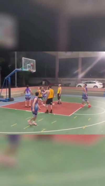 To throw ball into basket