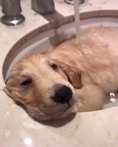 Warm & relaxing bath at home.