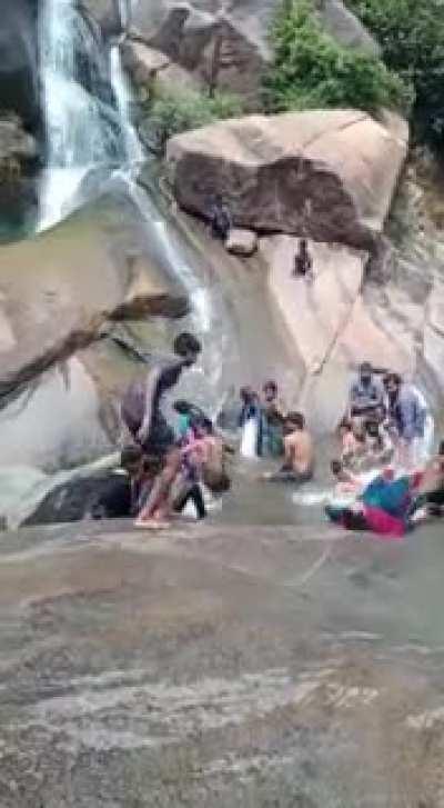 Youngsters rock slide leads to women death