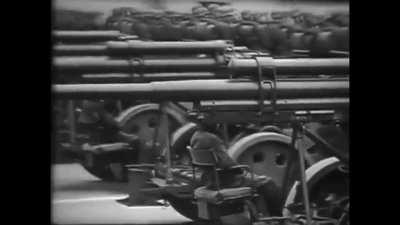 (60 FPS) Лица ушедшей эпохи. Парад 1 мая на Красной площади в Москве (1936 г.).