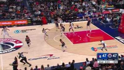 [Highlight] Deni strips the ball from Harden and Monte punishes the turnover.