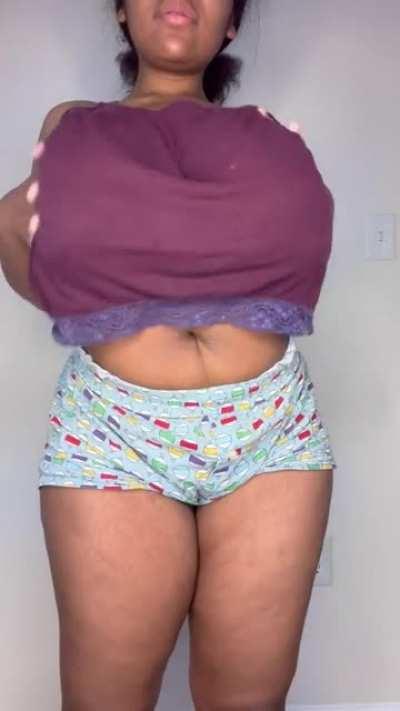 My pjs aren’t that flattering but my tits are