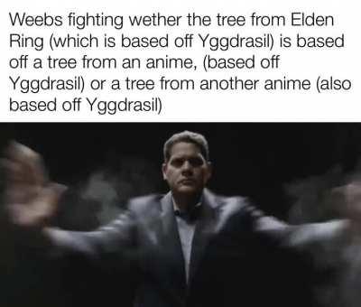 “It’s based off from the paths from Aot” “No it’s based off the tree from Berserk.”