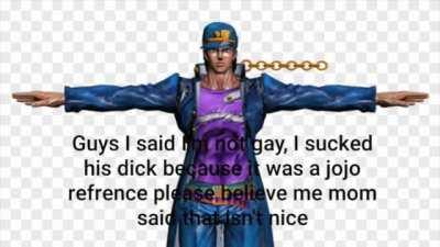 Guys, it was just a Jojo’s Reference!! Stop making fun of Jotaro!