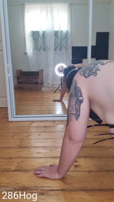 Crawling around my new playroom