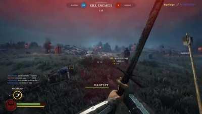 Matrixing an archer's arrow. Didn't think I could ever pull it off.