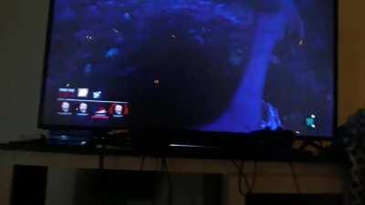 Grabbed a survivor off the gate as soon as egc ends and this happens.