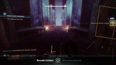 Apparently the Masterwork requirement for Borealis is to style on a Taken thrall