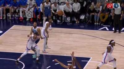 [Highlight] Wolves end the third quarter strong with a barrage of threes from Naz Reid and NAW, and then ANT with a behind the back and acrobatic finish at the rim