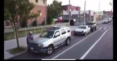 WCGW flying a drone too low and in the middle of the street