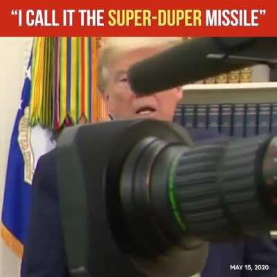 Trump unveils Space Force flag: “I call it the Super-Duper Missile”