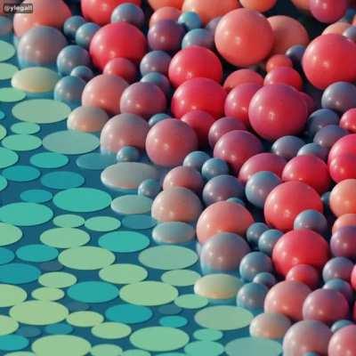 circle pack inflation, Me, digital, 2021