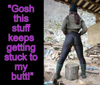 Your wife asked the neighbors son for some help chopping wood