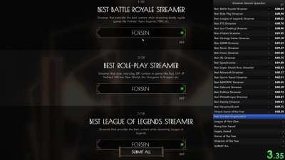 [TAS] Streamer Awards forsen% in 0:04.40