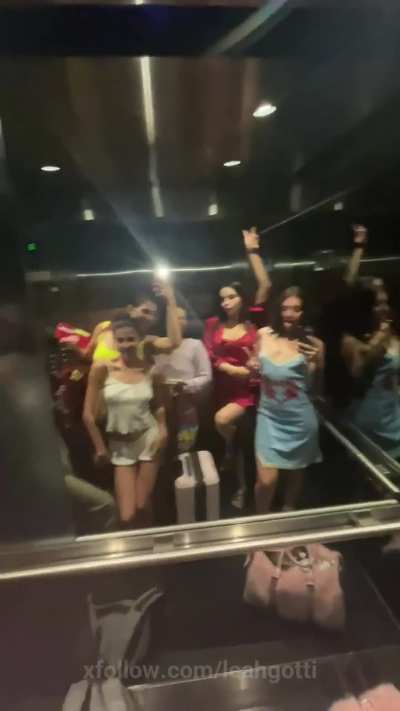 Some of the best pornstars in one elevator