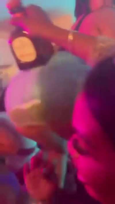 kne twerking on table