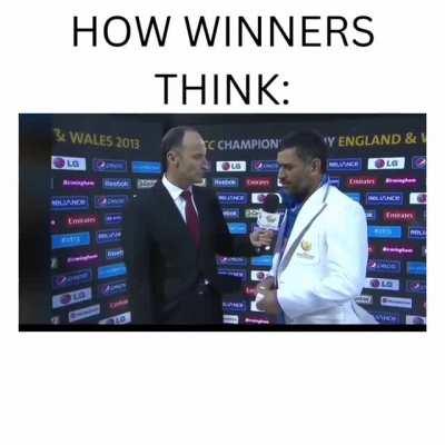 This is how everyone should think in pressure situations