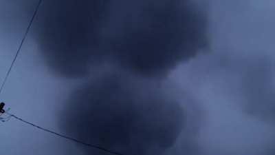 The smoke from the East Palestine derailment over Darlington Ohio. Resident understandably irate.