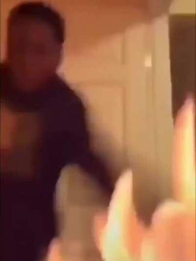 Pyro Kid, with Flaming Palms technique 