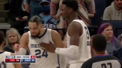 [Highlight] Yuta Watanabe blocks Dillon Brooks dunk attempt