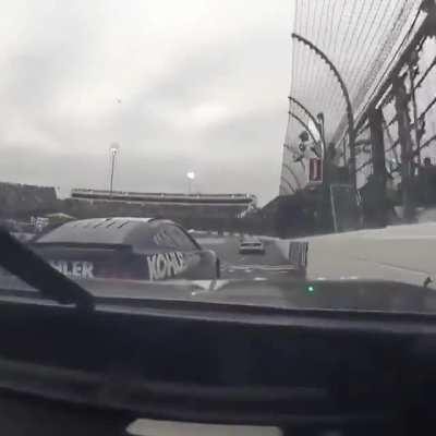 View from Ross Chastain's POV at the final lap of Martinsville this weekend