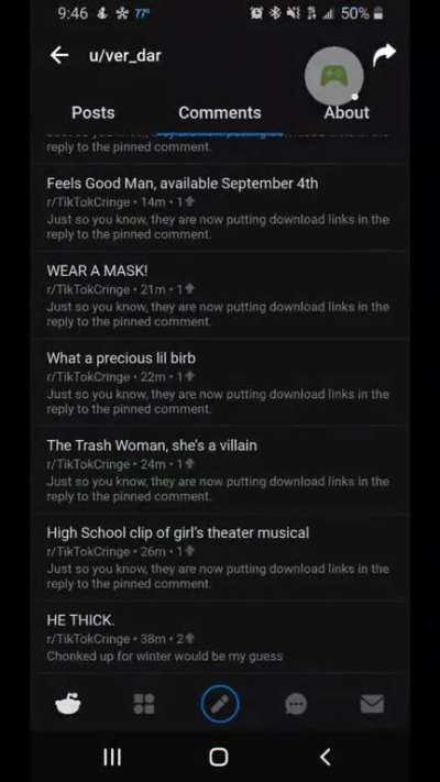 Just so you know, they are now putting download links in the reply to the pinned comment.