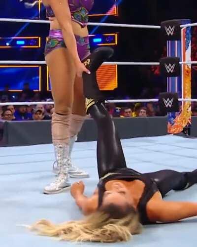 Trish being humbled by The Queen