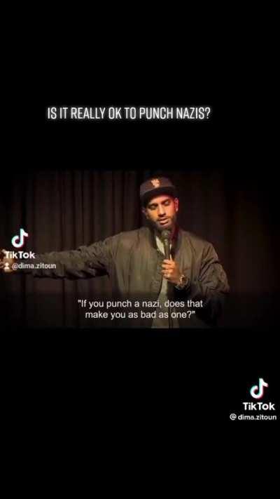 Is it ok to punch a Nazi?