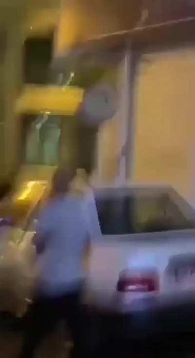 November 3rd, Rasht, Secutiry forces running away from revolutionaries.