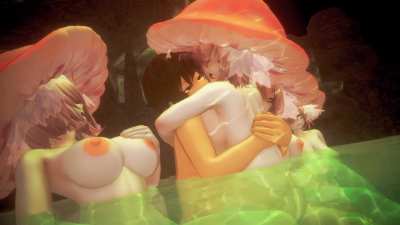 Just updated Harem of Ankhutep. This is an animation from the game! [Visual Novel]