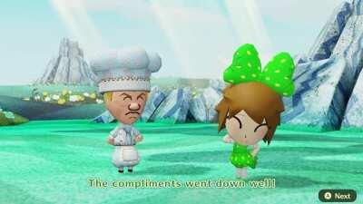 I recently played the new Miitopia demo and I've come to the conclusion of SCREW every other ship, Chihiro x Gordon Ramsay is my new favorite ship