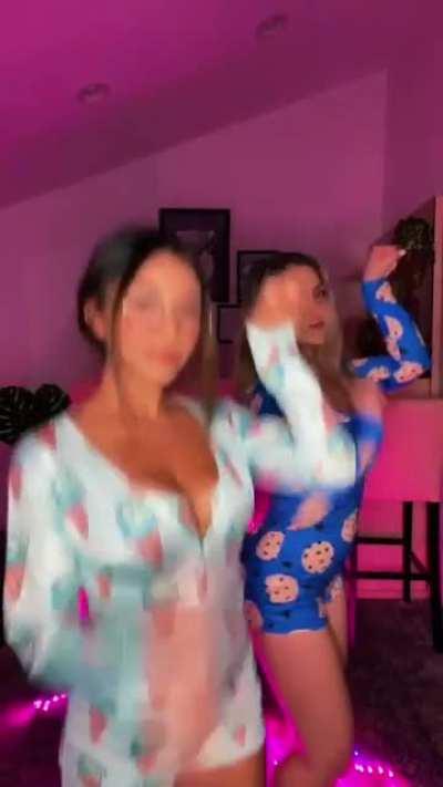 After possessing my sister, my dad (blonde) kept on pushing as he was having so much fun in body. I possessed my sister's friend (brunette) and I have to admit, this really is fun. We just can't stop making videos!