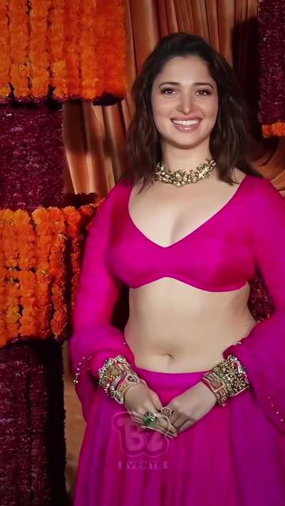 Tamannaah Pink Lehenga Look At Diwali Party (REEL RATIO) 👅💦