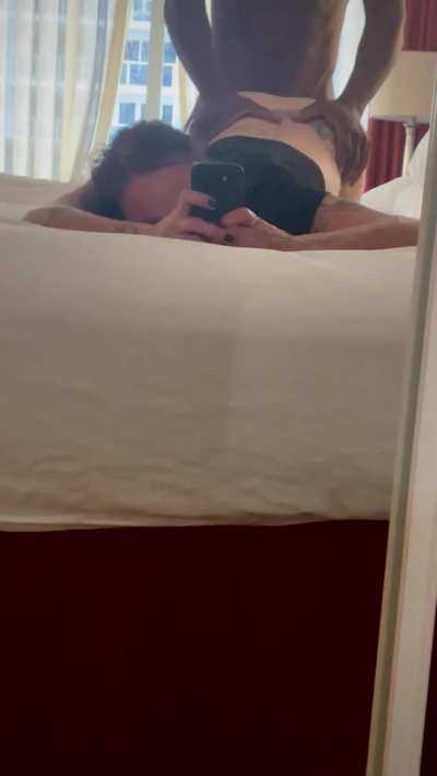 Hey Honey, I'll be home soon, I was just about to head out but I got called back to work for one last meeting.  My Bull--I mean, my boss--has been giving me some really HARD overtime, he's on my ass to finish up before I can leave.  I'll bring home the vi