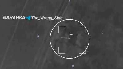 RU POV: Lancet drone targeting Mstba-B howitzer and M777, leading to ammunition detonation in one