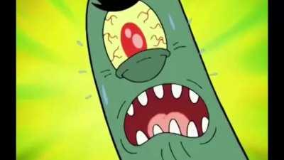 Plankton WILL open this safe bit by bit!