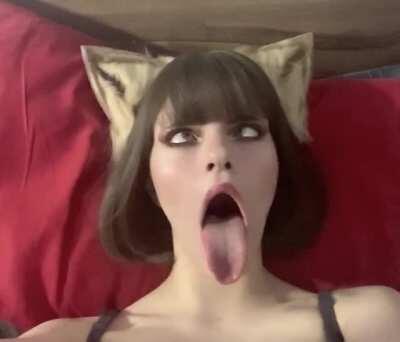 Play with my fluffy ears whilst I suck on your dick <3