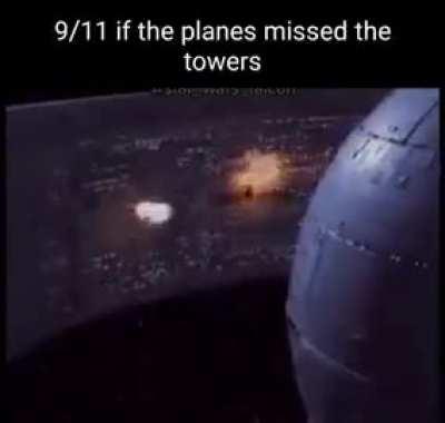 Plane, buildings, September