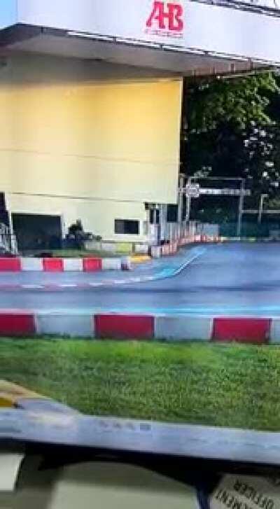 Massive Go Kart crash in Kranji Singapore
