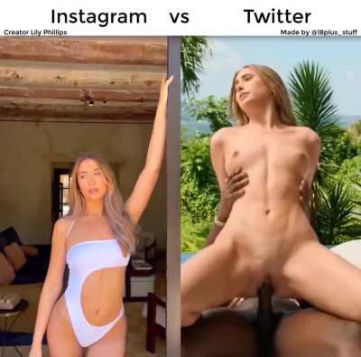 Flaunting her bod for eyes vs Fucking herself silly on cock — Lily Phillips enjoys her femininity to the fullest!
