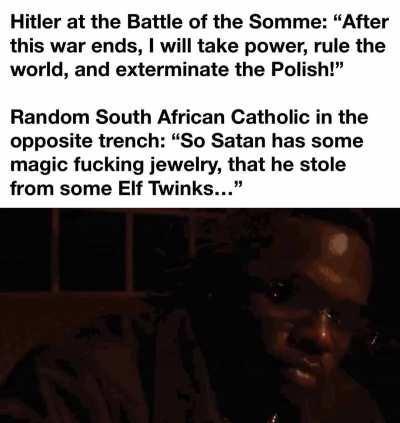 Satan gets his ass kicked