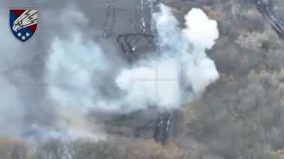 Ukrainian infantry hits a Russian BMP with an anti-tank launcher