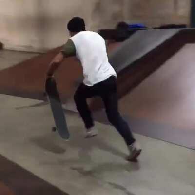 One of the smoothest Skateboard Tricks ever performed.