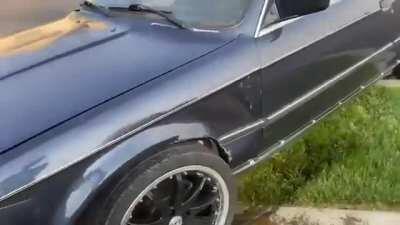 WCGW drifting in the suburbs with an old car