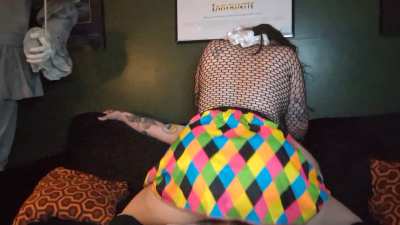 He got to feel my clussy up close and personal.