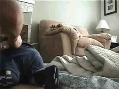 The Baby is very happy