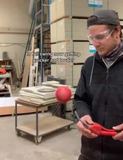 Spinning an apple until it explodes