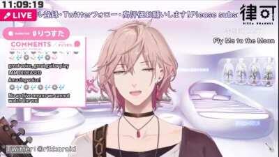 Rikka singing fly me to the moon